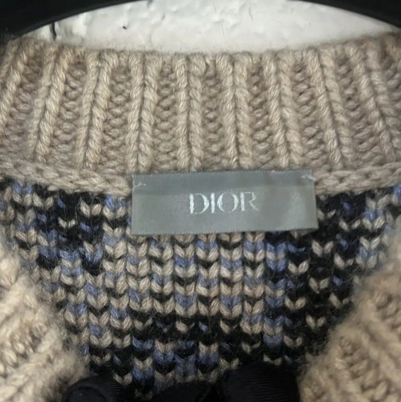 Dior Dior Khaki Cashmere Men's Sweater 0089 Size US S / EU 44-46 / 1 - 4 Thumbnail