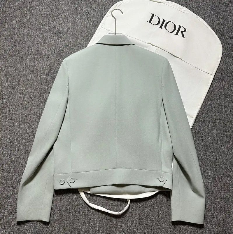 Dior Dior Spring Autumn Lake Blue Wool Long Coat 0089 Size US L / EU 52-54 / 3 - 2 Thumbnail