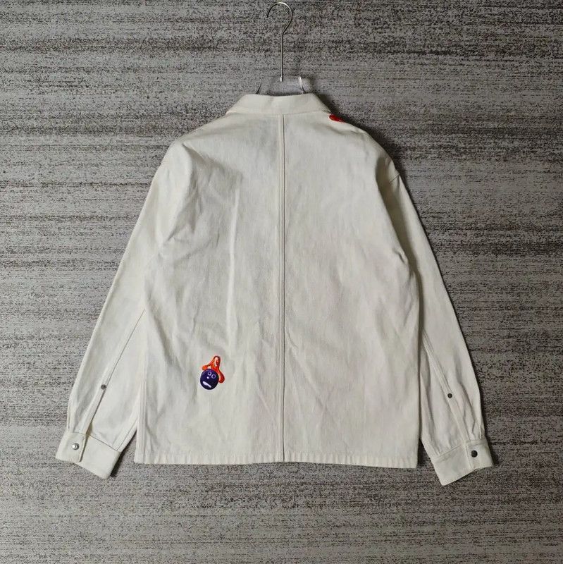 Dior Dior White Cotton Embroidered Long Sleeve Shirt 0089 Size US XL / EU 56 / 4 - 2 Thumbnail