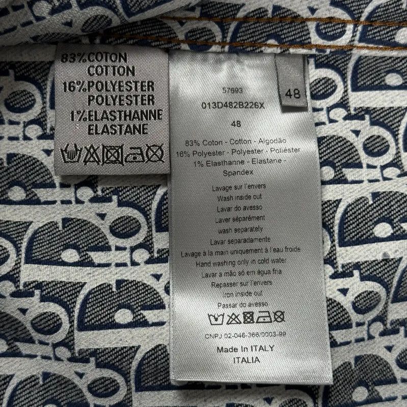 Dior Dior Blue Cotton Men's Jacket 0089 Size US M / EU 48-50 / 2 - 4 Thumbnail