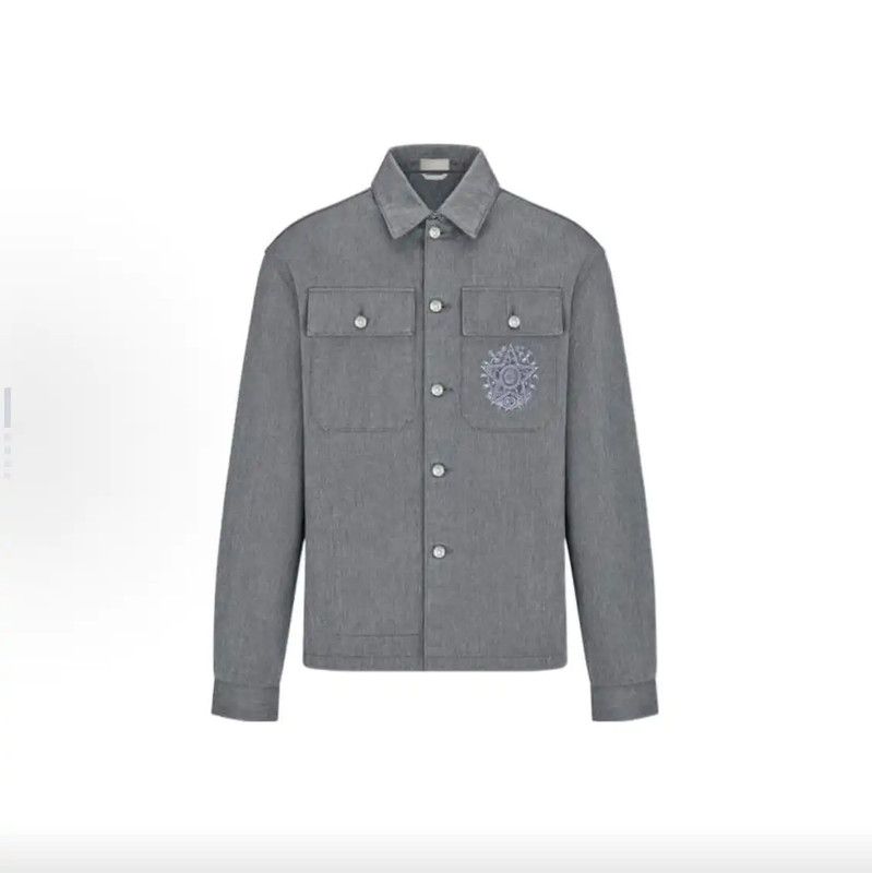 Dior Dior Gray Cotton Men's Jacket 0089 Size US M / EU 48-50 / 2 - 8 Thumbnail