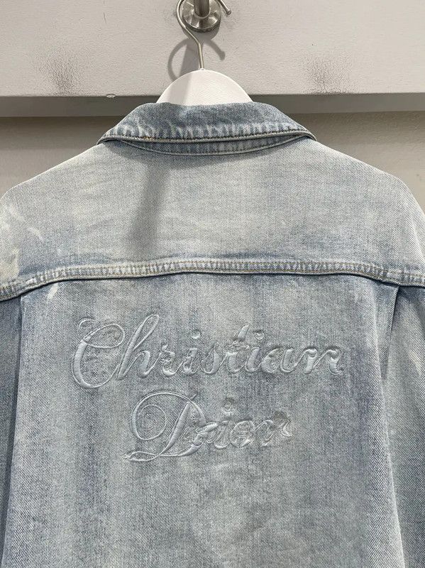 Dior Dior Light Blue Cotton Long Sleeve Jacket 0089 Size US L / EU 52-54 / 3 - 3 Thumbnail