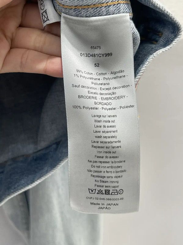Dior Dior Light Blue Cotton Long Sleeve Jacket 0089 Size US L / EU 52-54 / 3 - 8 Thumbnail