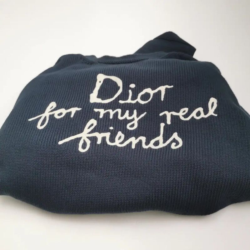 Dior Dior Embroidered Logo Pullover Sweatshirt for Men 0089 Size US M / EU 48-50 / 2 - 3 Thumbnail