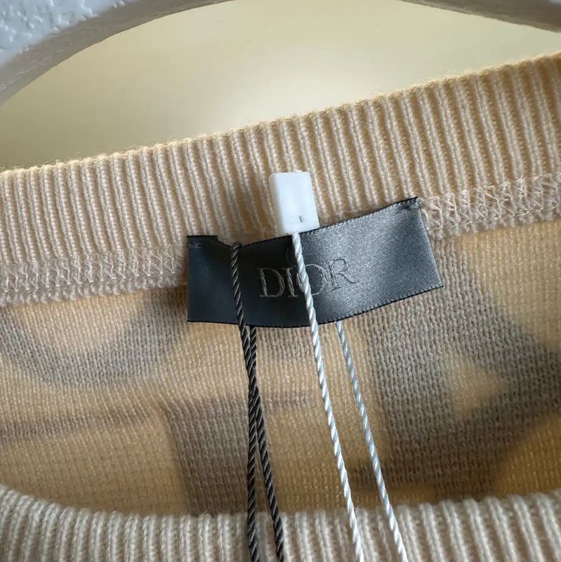 Dior Beige Cotton Men's Sweatshirt 0089