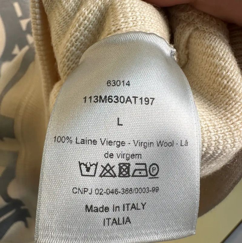Dior Beige Cotton Men's Sweatshirt 0089