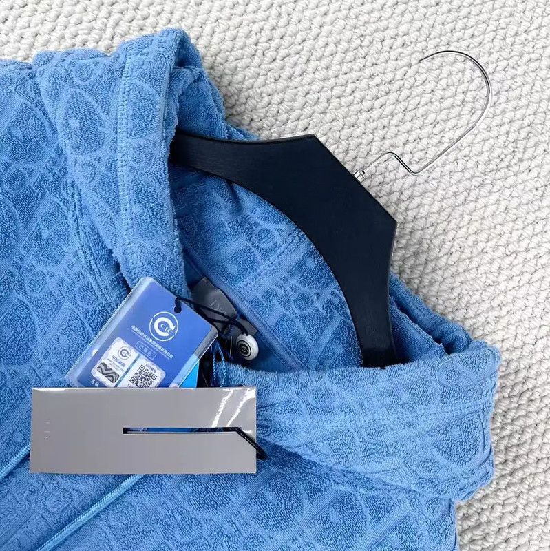Dior Dior Blue Cotton Long Sleeve Hoodie for Men 0089 Size US M / EU 48-50 / 2 - 3 Thumbnail