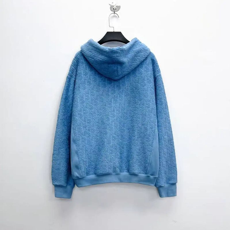 Dior Dior Blue Cotton Long Sleeve Hoodie for Men 0089 Size US M / EU 48-50 / 2 - 2 Thumbnail