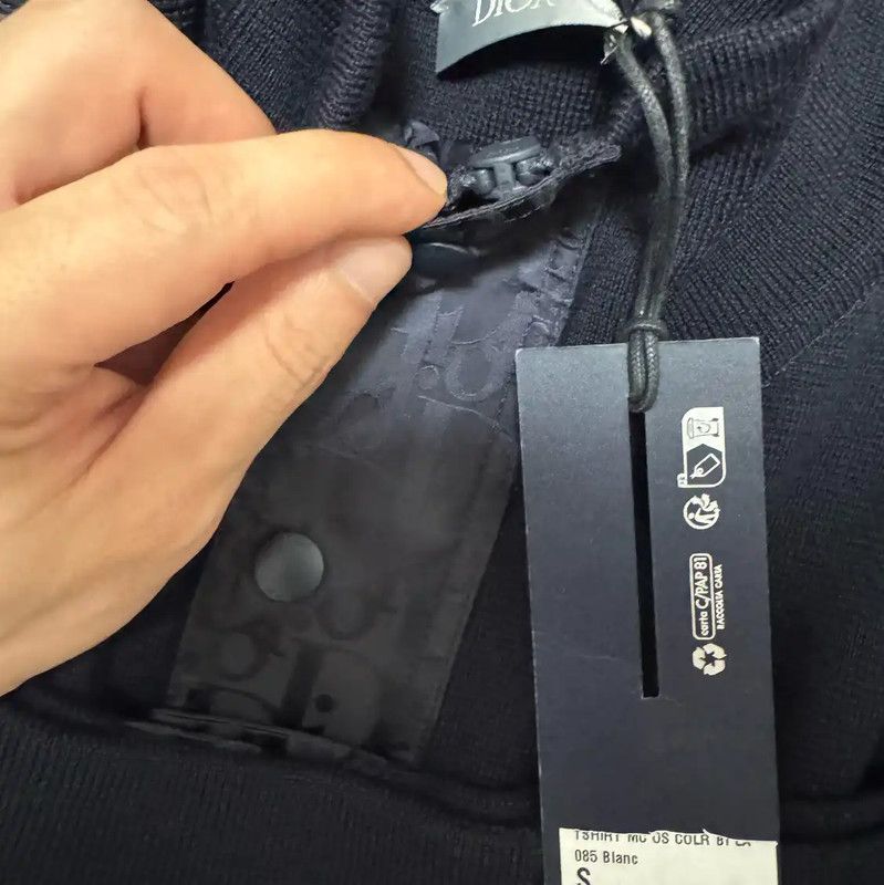 Dior Dior Black Wool Embroidered Logo Jacket 0089 Size US S / EU 44-46 / 1 - 3 Thumbnail