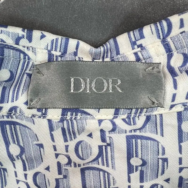 Dior Dior Blue Cotton Long Sleeve Shirt for Men 0089 Size US M / EU 48-50 / 2 - 3 Thumbnail
