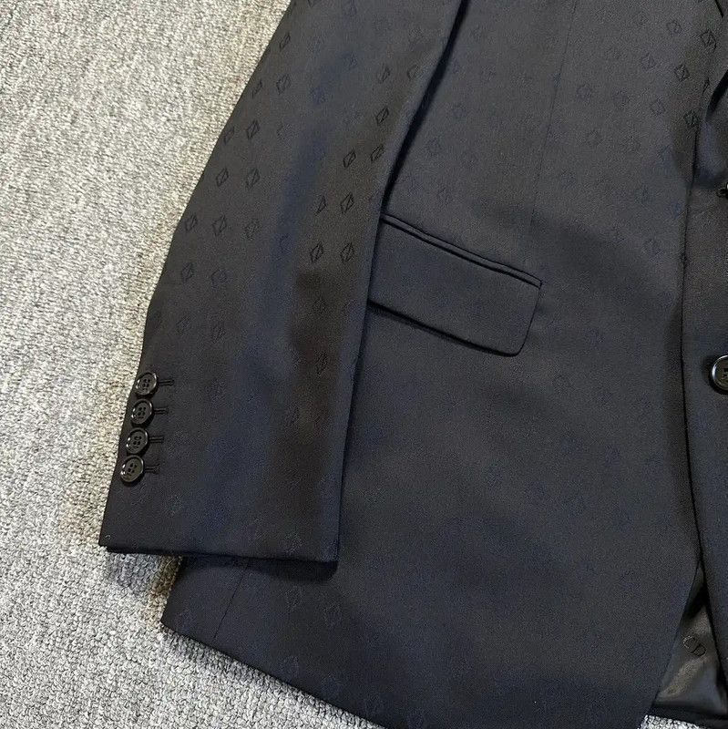 Dior Dior Black Logo Print Long Sleeve Jacket 0089 Size US L / EU 52-54 / 3 - 2 Thumbnail