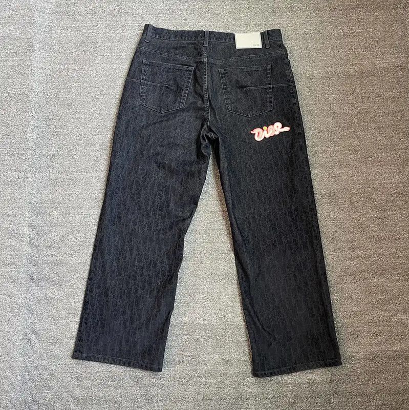 Dior Dior Black Denim Casual Pants for Men 0089 Size US 36 / EU 52 - 2 Thumbnail