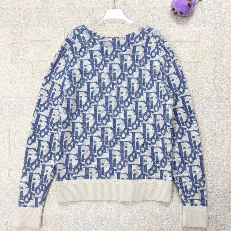 Dior Dior White Knit Sweater for Men 0089 Size US S / EU 44-46 / 1 - 2 Thumbnail