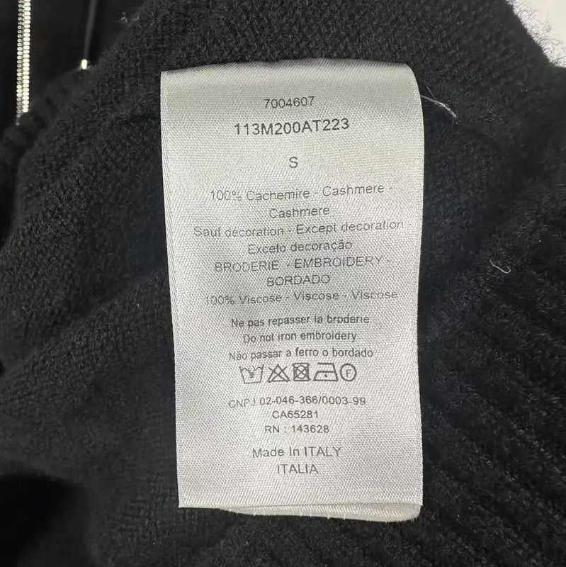 Dior Dior Men's Black Cashmere Blend Pullover Sweater 0089 Size US S / EU 44-46 / 1 - 5 Thumbnail