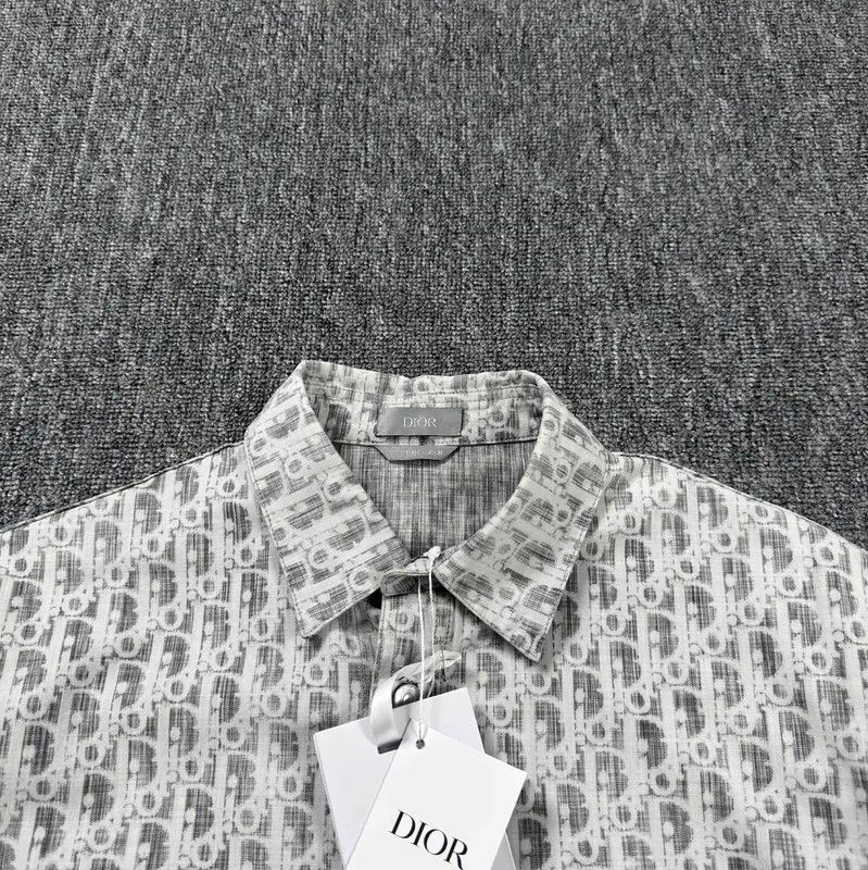 Dior Dior Men's Cotton Shirt in White 0089 Size US S / EU 44-46 / 1 - 3 Thumbnail