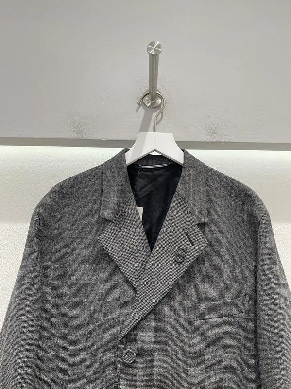 Dior Dior Gray Long Sleeve Outerwear Jacket 0089 Size US M / EU 48-50 / 2 - 3 Thumbnail
