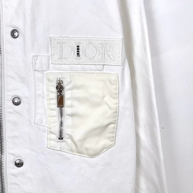 Dior Dior Men's White Cotton Jacket 0089 Size US S / EU 44-46 / 1 - 4 Thumbnail