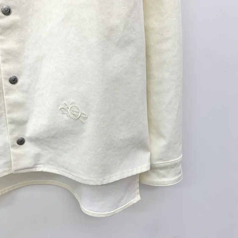 Dior Dior Beige Cotton Long Sleeve Shirt for Men 0089 Size US L / EU 52-54 / 3 - 4 Thumbnail