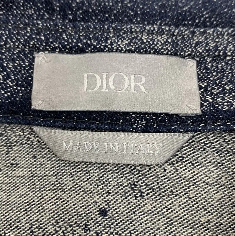Dior Dior Navy Cotton Long Sleeve Shirt 0089 Size US M / EU 48-50 / 2 - 5 Thumbnail