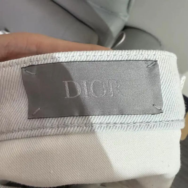 Dior Dior White Casual Denim Trousers for Men 0089 Size US 28 / EU 44 - 4 Thumbnail