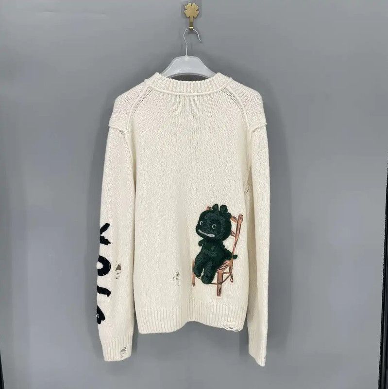 Dior Dior White Wool Sweater for Men 0089 Size US S / EU 44-46 / 1 - 2 Thumbnail