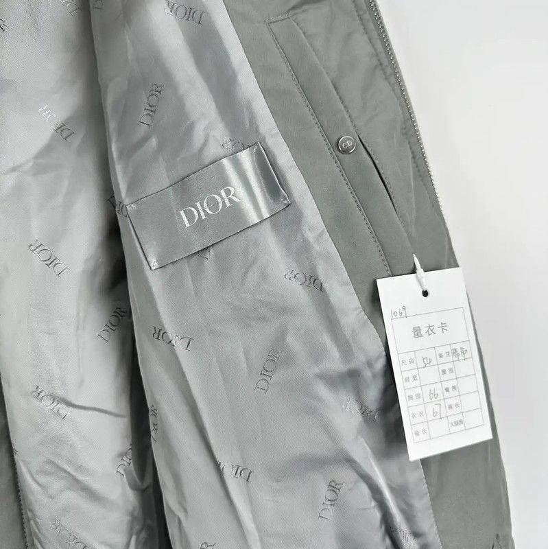 Dior Dior Gray Cotton Men's Outerwear Jacket 0089 Size US XL / EU 56 / 4 - 4 Thumbnail