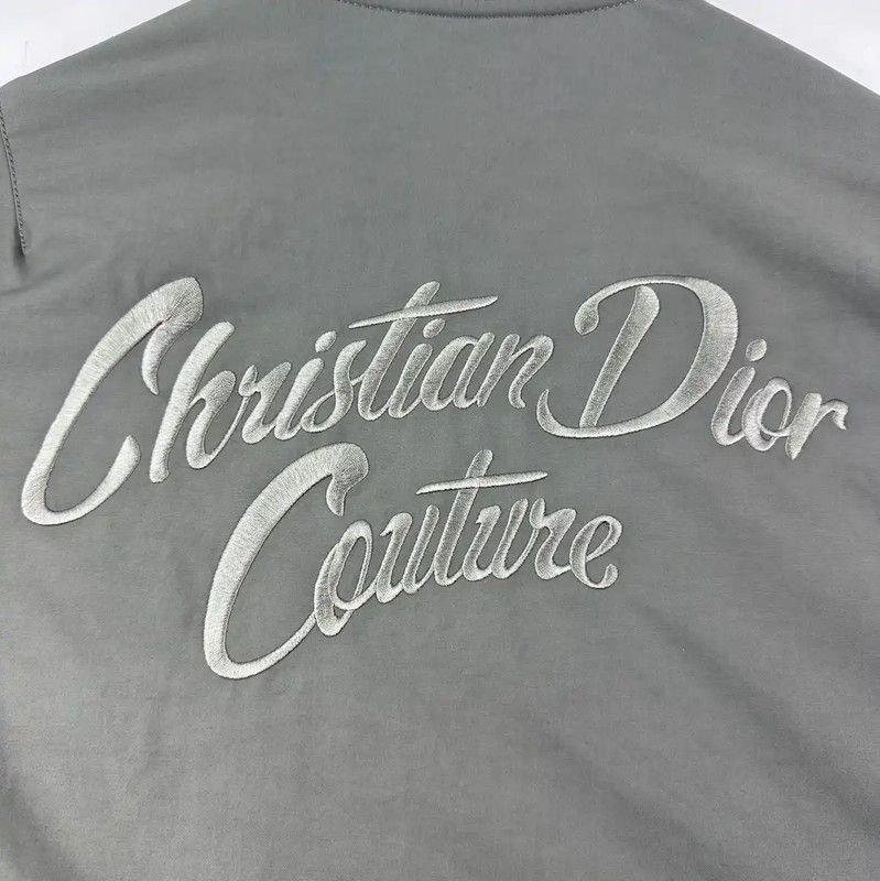Dior Dior Gray Cotton Men's Outerwear Jacket 0089 Size US XL / EU 56 / 4 - 3 Thumbnail