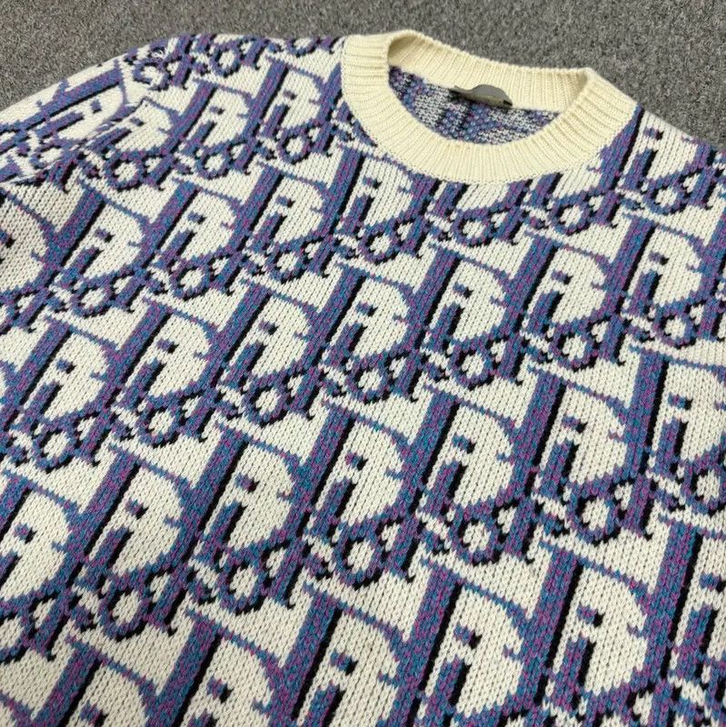 Dior Dior Multicolor Men's Wool Sweater 0089 Size US M / EU 48-50 / 2 - 3 Thumbnail