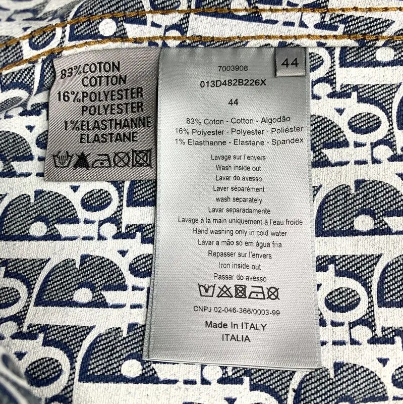 Dior Dior Men's Denim Jacket in Dark Blue 0089 Size US XS / EU 42 / 0 - 6 Thumbnail