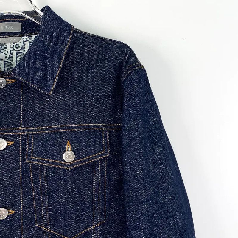 Dior Dior Men's Denim Jacket in Dark Blue 0089 Size US XS / EU 42 / 0 - 3 Thumbnail
