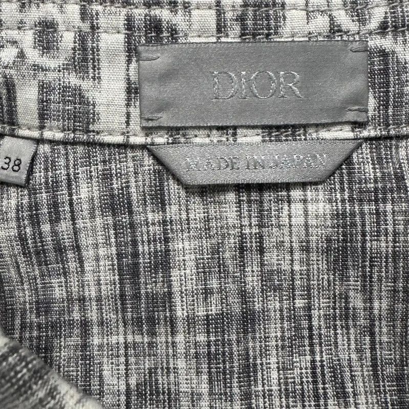 Dior Dior Gray Printed Long Sleeve Shirt for Men 0089 Size US S / EU 44-46 / 1 - 4 Thumbnail
