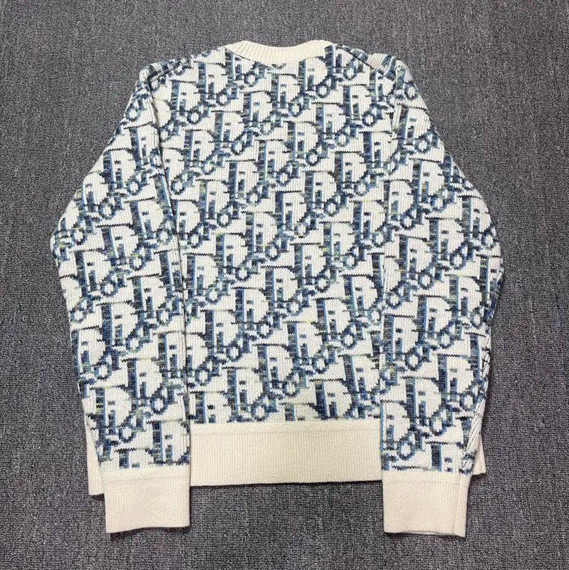 Dior Dior Men's White Wool Sweater 0089 Size US XL / EU 56 / 4 - 2 Thumbnail