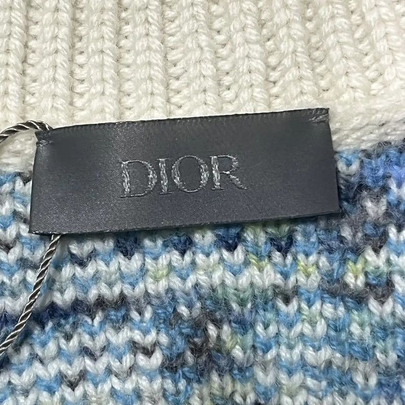 Dior Dior Men's White Wool Sweater 0089 Size US XL / EU 56 / 4 - 3 Thumbnail