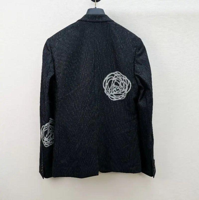 Dior Dior Black Wool Long Sleeve Men's Jacket 0089 Size US S / EU 44-46 / 1 - 2 Thumbnail