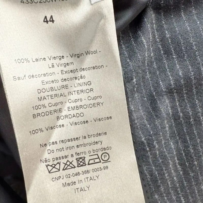 Dior Dior Black Wool Long Sleeve Men's Jacket 0089 Size US S / EU 44-46 / 1 - 6 Thumbnail