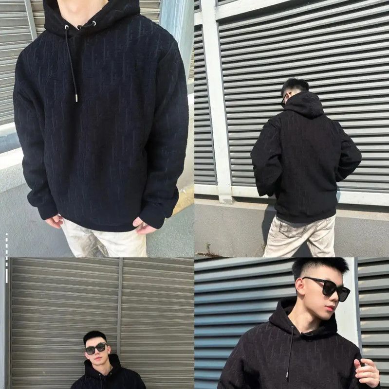 Dior Dior Black Cotton Blend Hoodie Men’s XL 0089 Size US XL / EU 56 / 4 - 7 Thumbnail