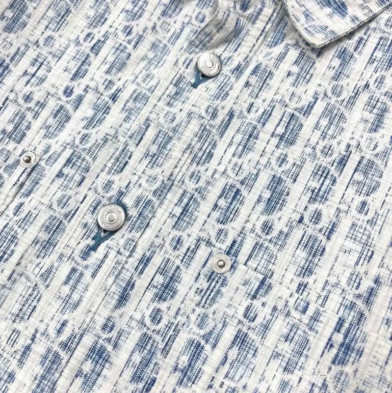 Dior Dior Light Blue Men's Button-Up Shirt 0089 Size US S / EU 44-46 / 1 - 3 Thumbnail