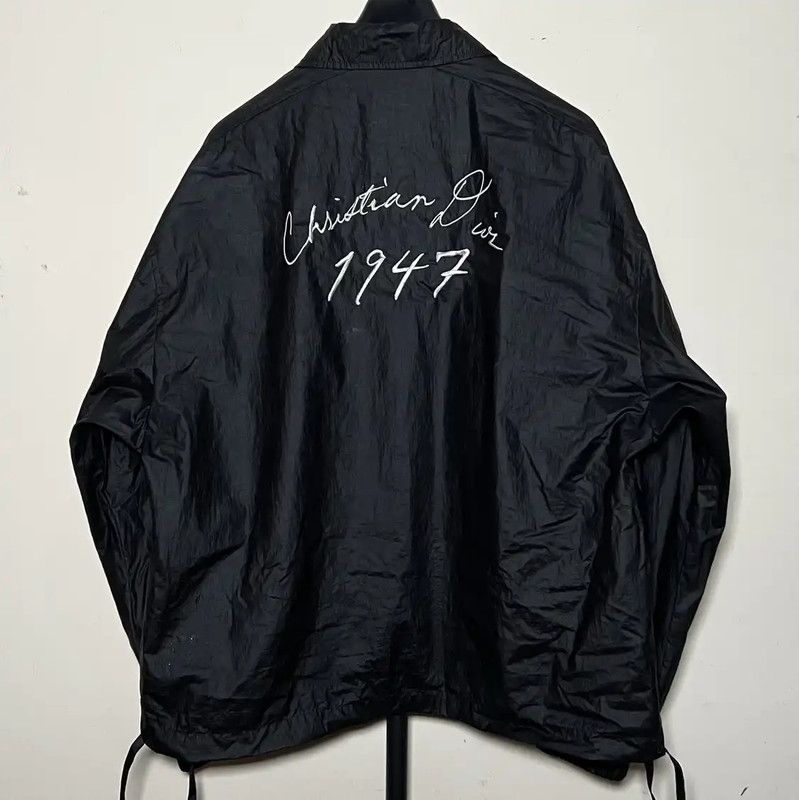 Dior Dior Black Cotton Oversized Jacket for Men 0089 Size US XL / EU 56 / 4 - 2 Thumbnail
