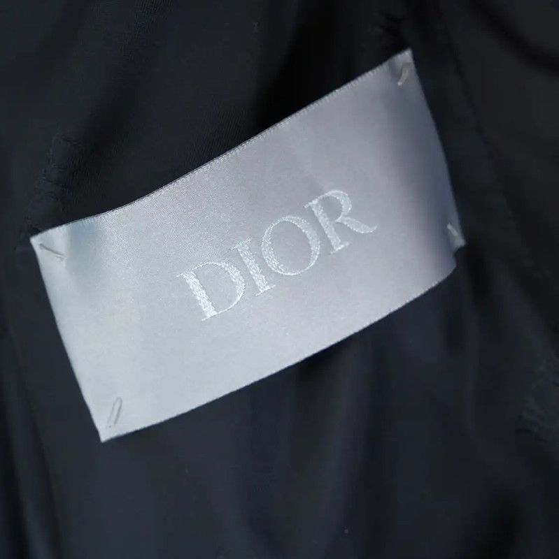 Dior Dior Black Nylon Logo Embroidered Long Coat 0089 Size US L / EU 52-54 / 3 - 4 Thumbnail
