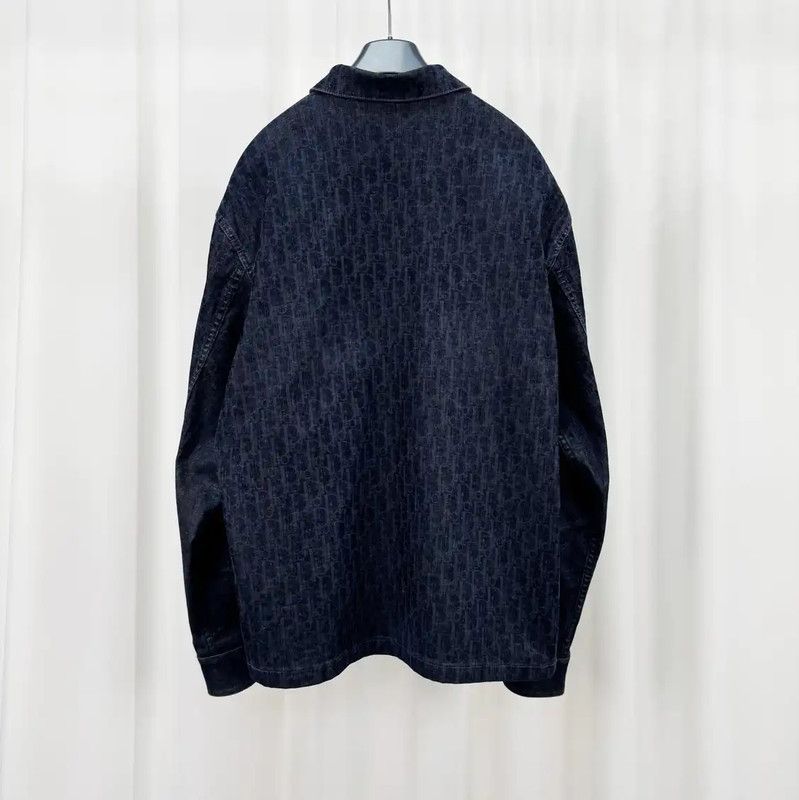 Dior Dior Long Sleeve Denim Jacket in Gray and Black 0089 Size US L / EU 52-54 / 3 - 2 Thumbnail