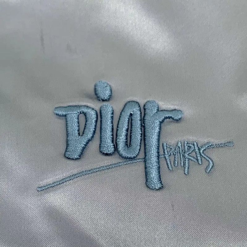 Dior Dior Men's Blue Nylon Bomber Jacket 0089 Size US M / EU 48-50 / 2 - 5 Thumbnail