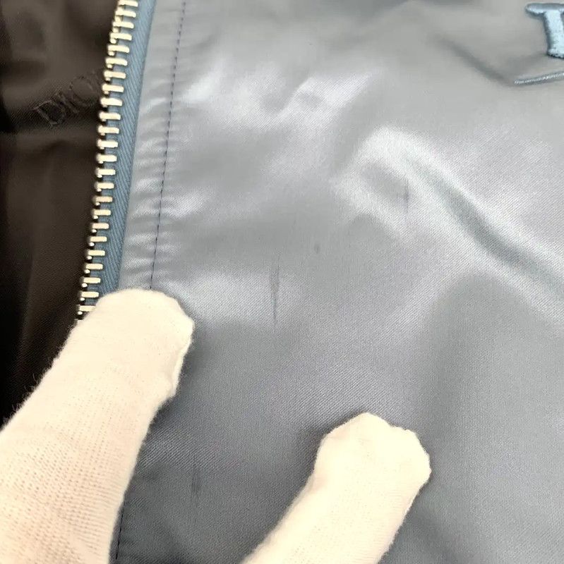 Dior Dior Men's Blue Nylon Bomber Jacket 0089 Size US M / EU 48-50 / 2 - 9 Thumbnail