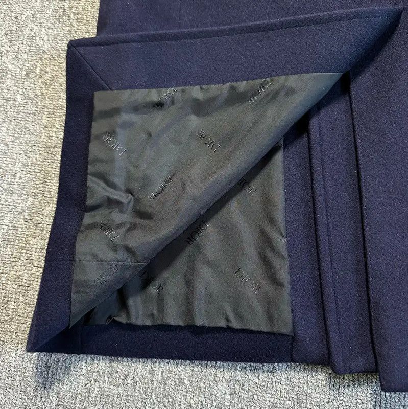Dior Dior Men's Wool Blend Navy Peacoat 0089 Size US XL / EU 56 / 4 - 4 Thumbnail