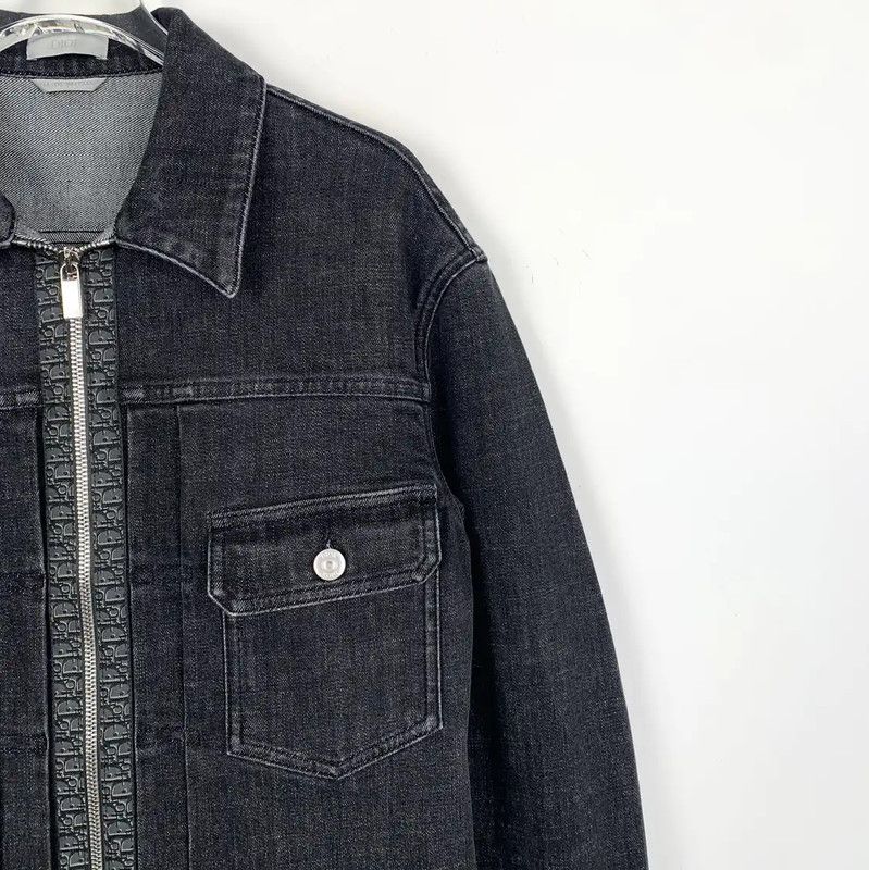 Dior Dior Black Cotton Denim Jacket for Men 0089 Size US XS / EU 42 / 0 - 3 Thumbnail