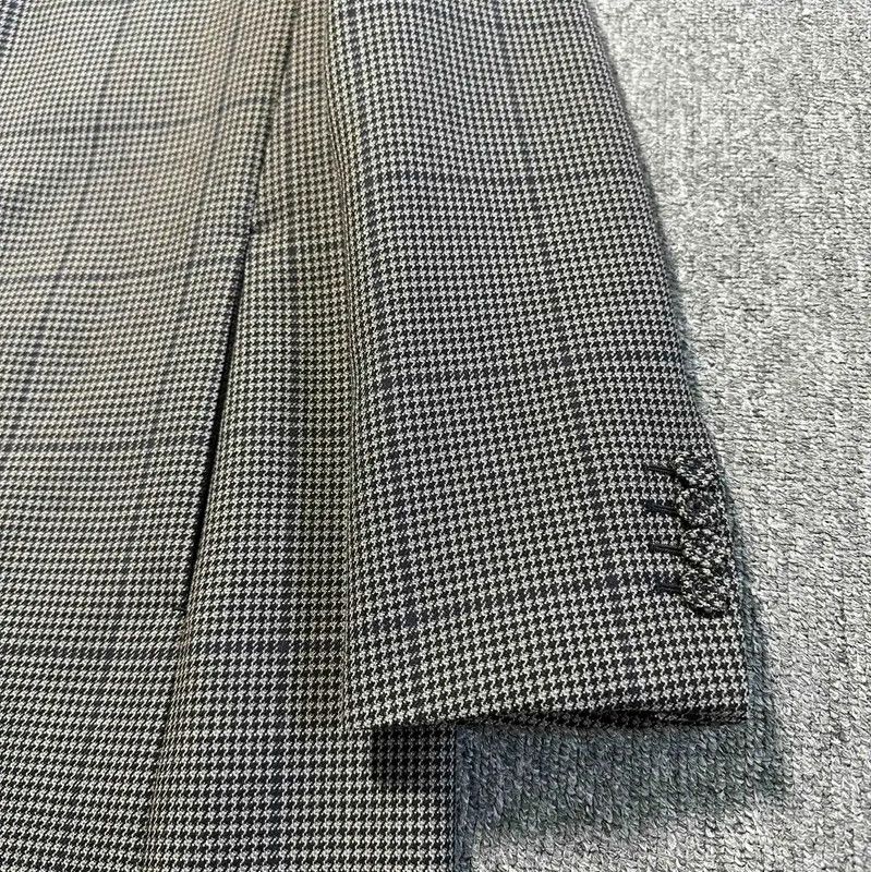 Dior Dior Coffee Wool Houndstooth Long Coat 0089 Size US XL / EU 56 / 4 - 2 Thumbnail