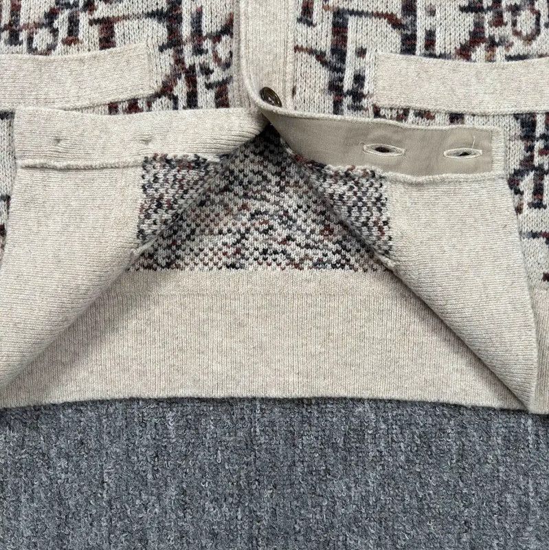 Dior Dior Men's Khaki Wool Cardigan 0089 Size US S / EU 44-46 / 1 - 6 Thumbnail