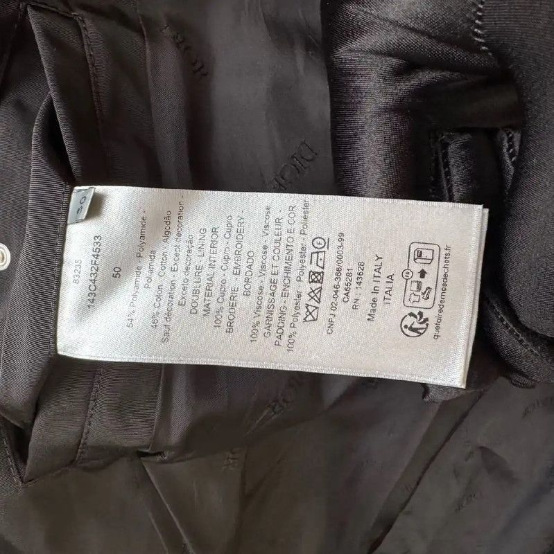 Dior Dior Black Cotton Men's Outerwear Jacket 0089 Size US M / EU 48-50 / 2 - 8 Thumbnail