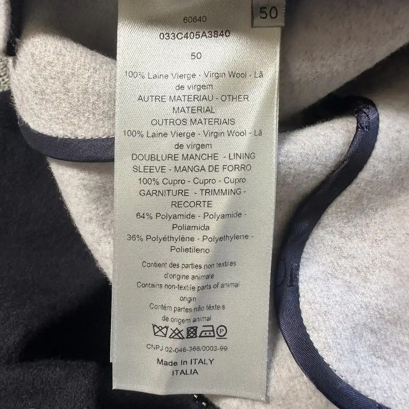 Dior Dior Embroidered Wool Overshirt in Dark Blue 0089 Size US XL / EU 56 / 4 - 9 Thumbnail