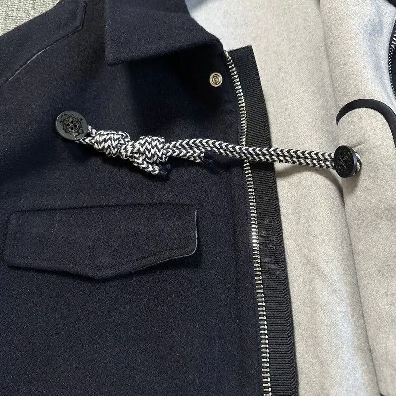 Dior Dior Embroidered Wool Overshirt in Dark Blue 0089 Size US XL / EU 56 / 4 - 3 Thumbnail