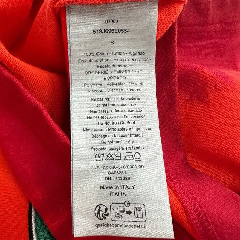 Dior Dior Orange Graphic Cotton T-Shirt for Men 0089 Size US S / EU 44-46 / 1 - 6 Thumbnail